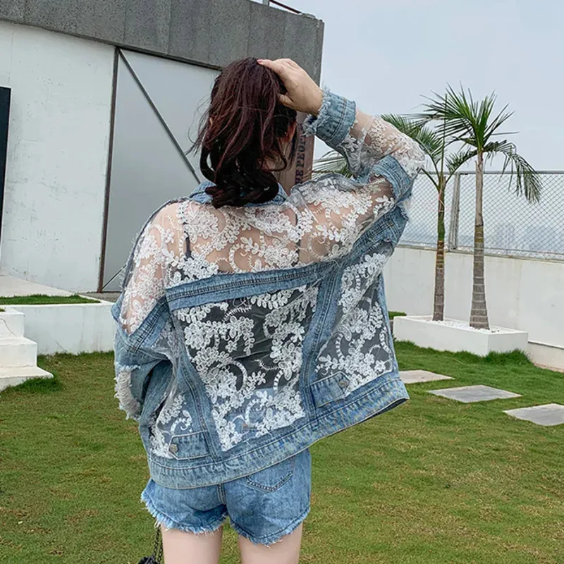 PATCHWORK EMBROIDERY LACE JACKET