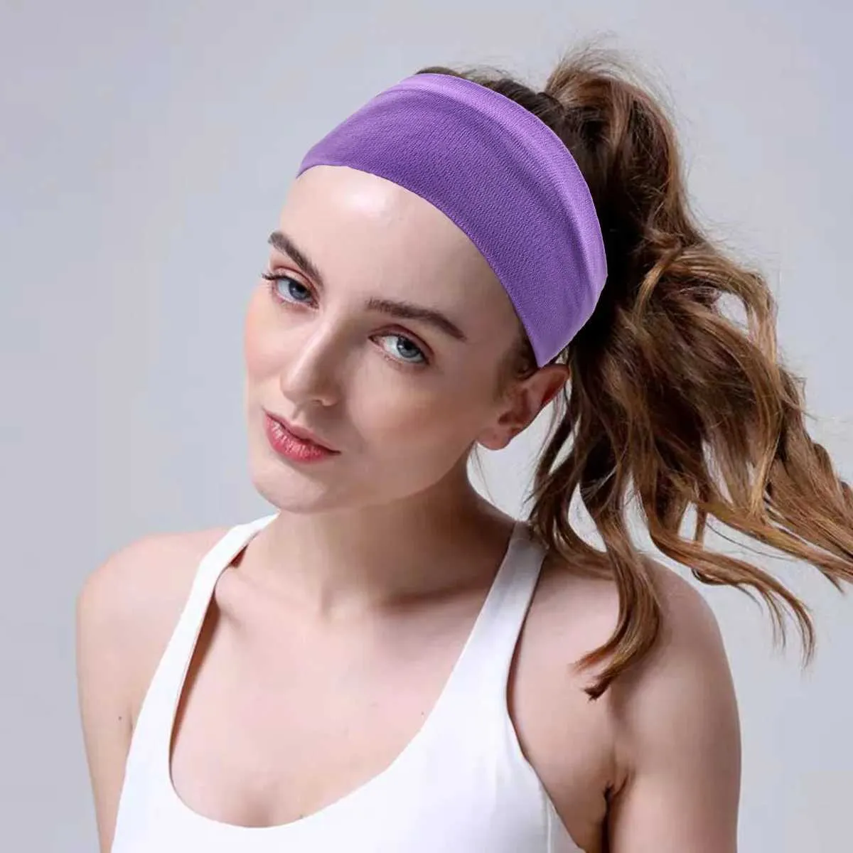 12-Style Womens Sports Headbands Fashion Elastic Hair Bands for