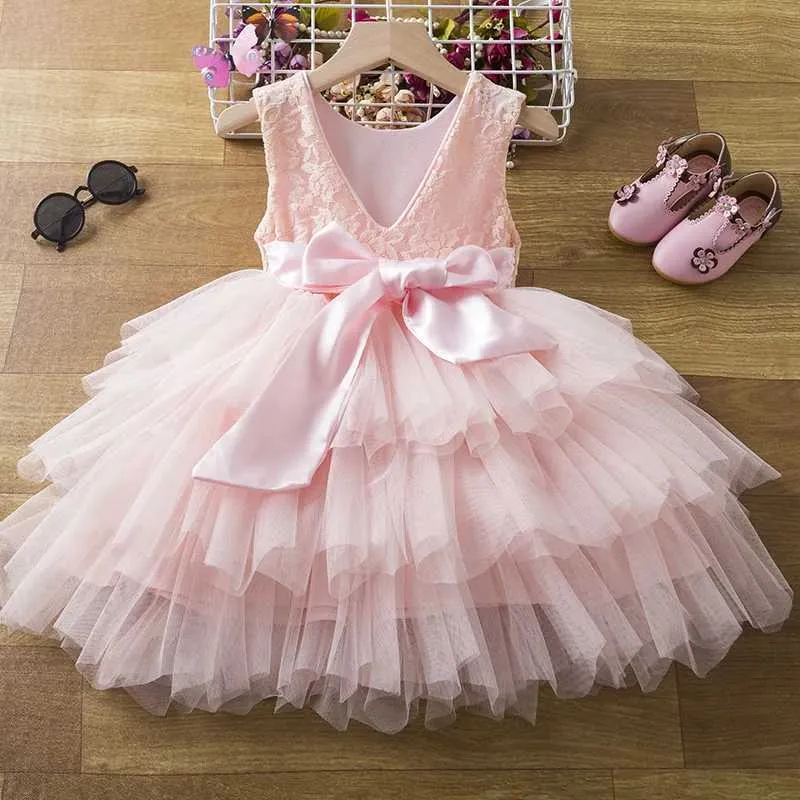 strapless open back dress Princess Tutu Dress | Girl Dress Dark Blush