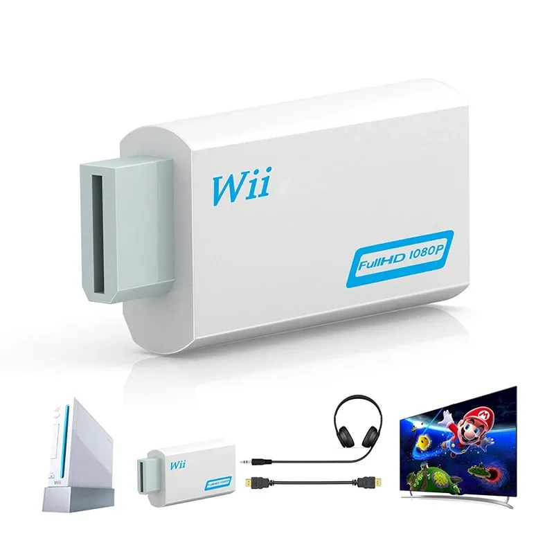 Wii to HDMI Adapter HD Video Output, Audio, Supports All