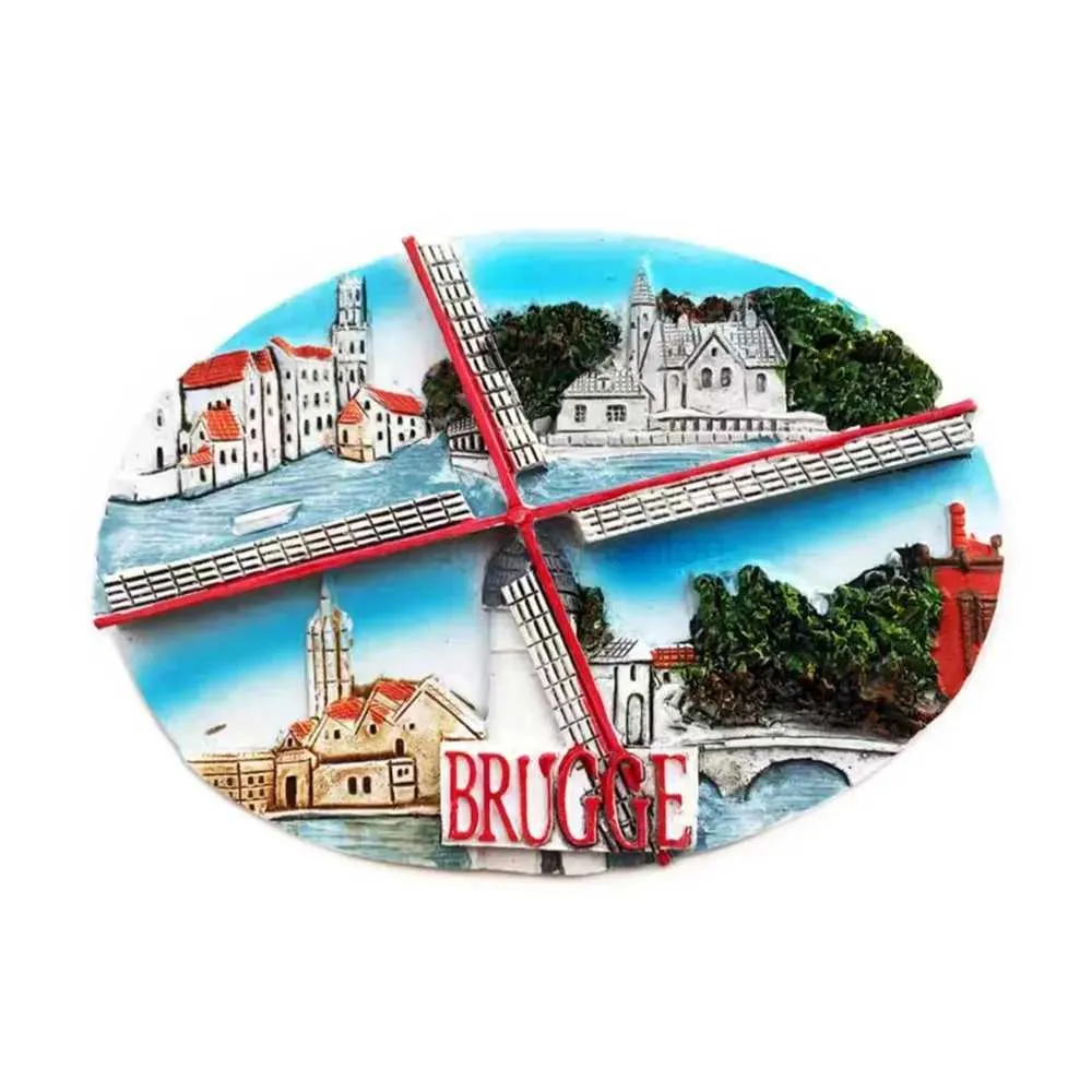 Belgium 3D Fridge Magnet - Souvenir Tourist Gift, Resin Decorative Magnet For Home, Kitchen, Or Office