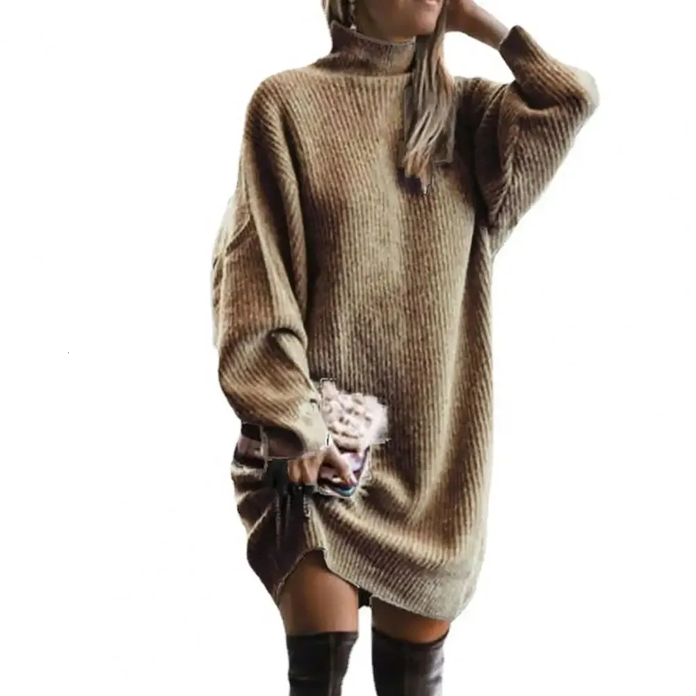 Sweater Dress Knee Length Winter Dress Plus Size... From Leonorastore,  $24.06
