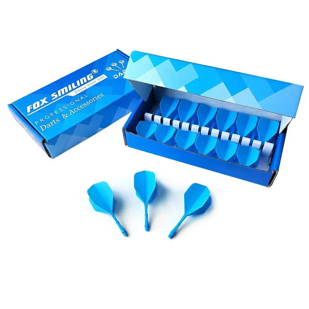 Tige + Volet Intégré CUESOUL – 28 Mm + 69 Mm, Rotation 90°, Lot De 3, Pour Fléchettes, 7 Couleurs