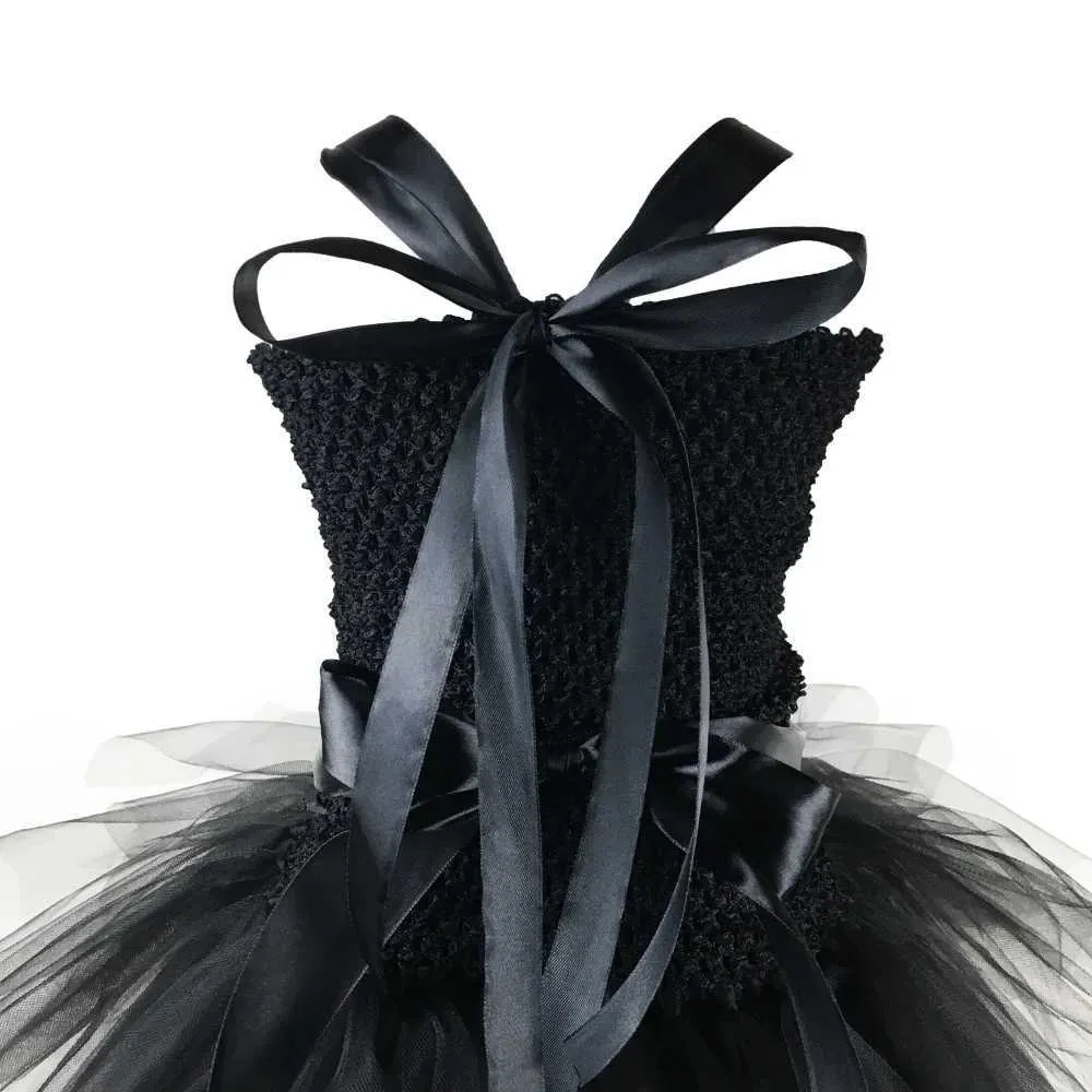 Girls Black Trailing Tutu Dress: Premium Crochet Tulle Gown for Parties &  Birthdays - Shop Now! from Dhgate Christening dresses - price 15.96