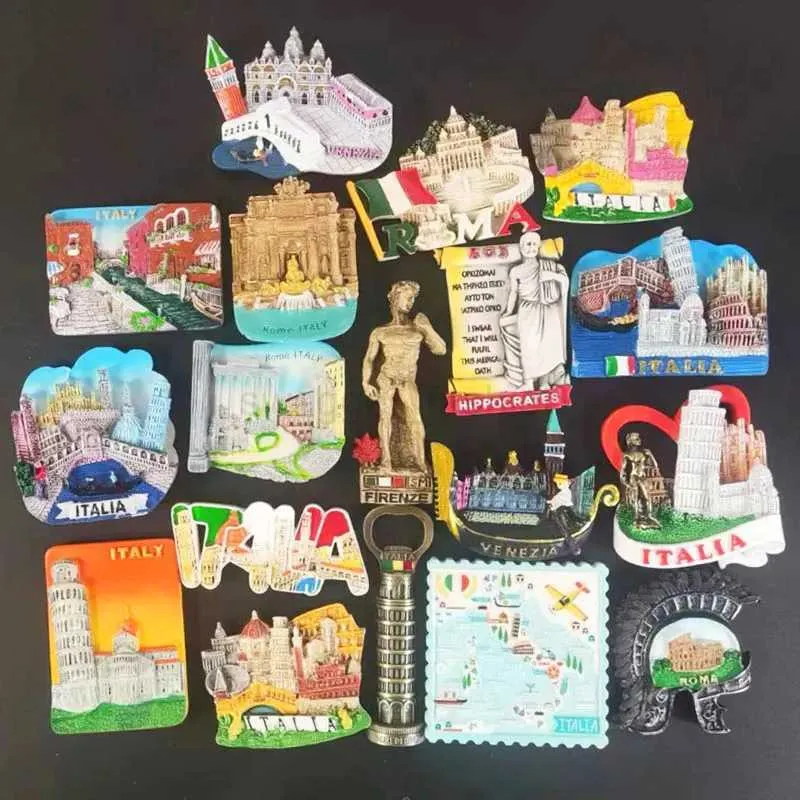 Venecia Italia - Imán Para Nevera, Resina, 3D, Recuerdo Fuerte, Regalo Turístico, Imán Chino, Hecho A Mano, Decoración Creativa Para El Hogar Y La Cocina, Adhesivo Magnético (Italia