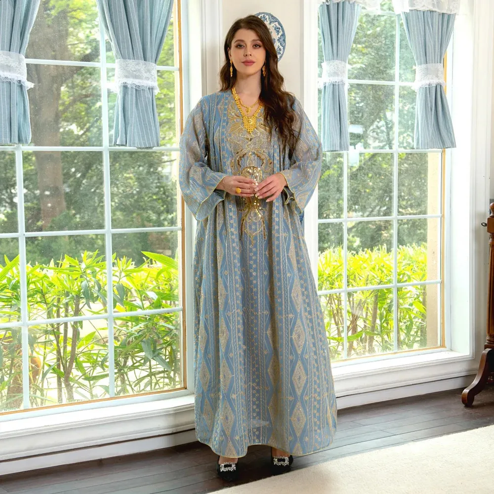 slim fit dress slacks Golden Thread Embroidered Thobe A Stunning Piece Crafted With Golden  Embroidery main image 0
