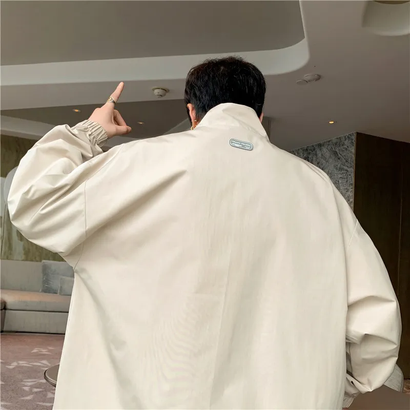 Reversible Double Sided Jacket Mens Lapel Casual From