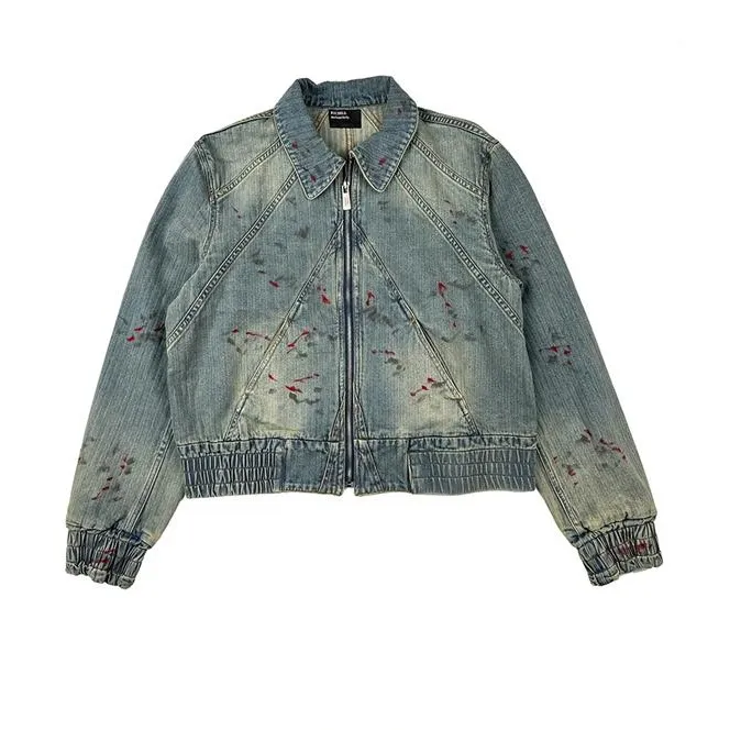 Stylish Unisex Denim Ariat Jacket Women With Zipper 2022SS 