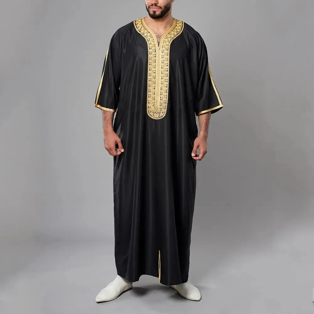 Muslim Fashion Clothing Kurta Mens Jubba Thobes Arab Pakistan Kaftan Abaya  Robe Black Long Shirt Dress for Spring and Autumn Daily Use from Dhgate  Ethnic Clothing - price 83.87