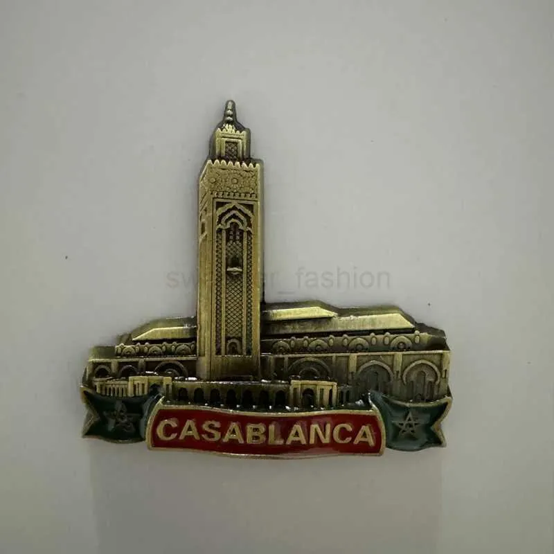 Magnete 3D Casablanca Marocco, Souvenir Da Frigorifero In Resina, Regalo Di Viaggio