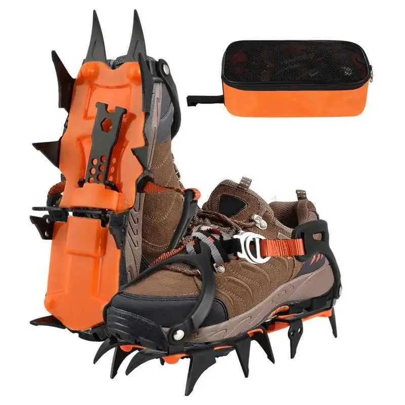 Ice Grips Snow Spikes 12 Teeth Crampons for Boots Shoes Anti-Slip  Shoe Covers for Winter Hiking, Climbing Walking Buy Now!