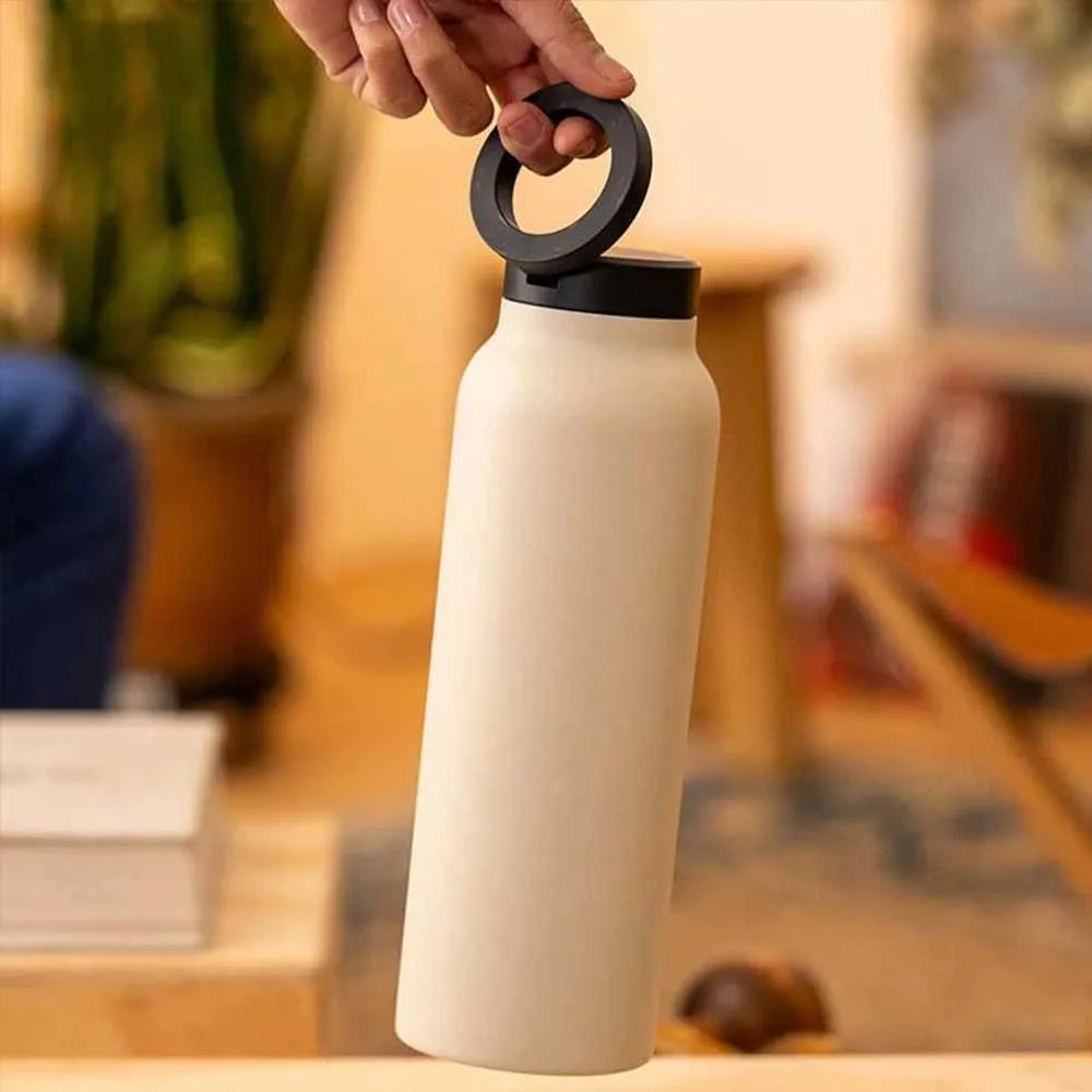 Owara 19/32oz Space Water Bottle | Stainless Steel | Dual-Lid | Straw | Leakproof | Outdoor Sports:Home & Garden