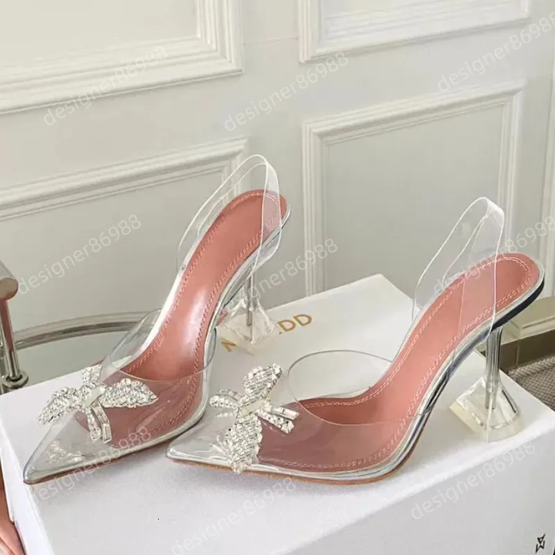 Bulk Satin Pointed Toe Slingback Crystal Sunflower Sandals