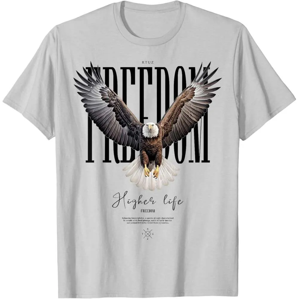 Camiseta De Manga Corta Con Gráfico De Águila Para Hombre: Diseño Informal,  Cómodo Y De Águila Calva, S 2XL De 10,23 € | DHgate, image size:1000x1000