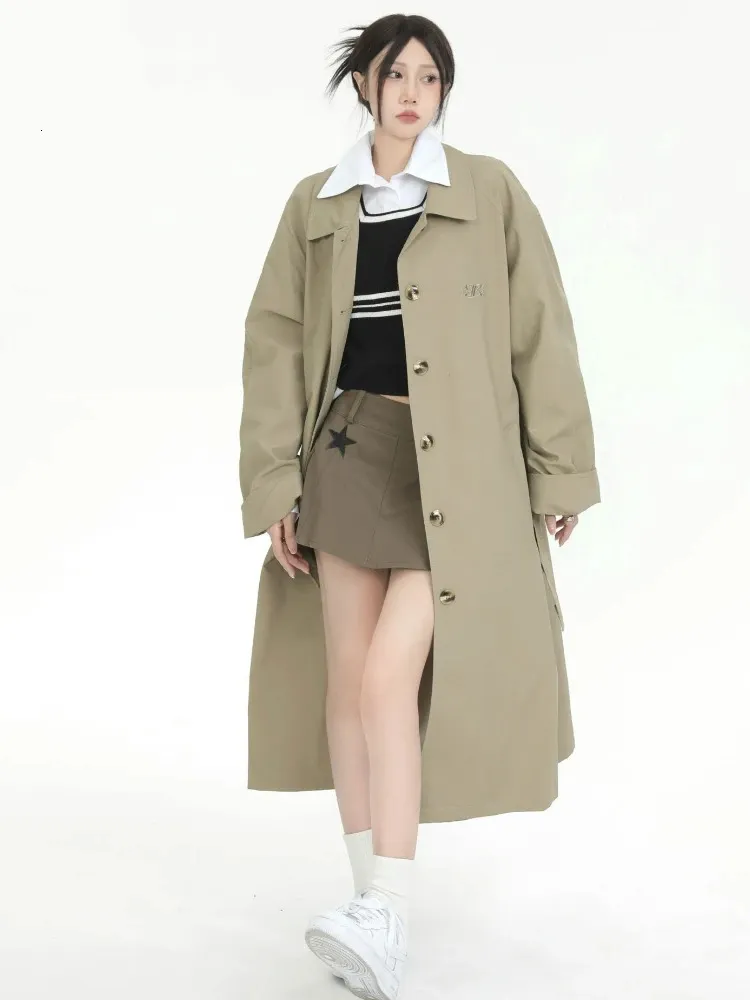 Oversized Trench Coat: Classic Longline, Unisex Style - Shop Now