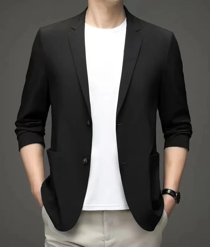 Men's Oversized Black mens black suit jacket - Single Men's Oversized Black mens black suit jacket - Single