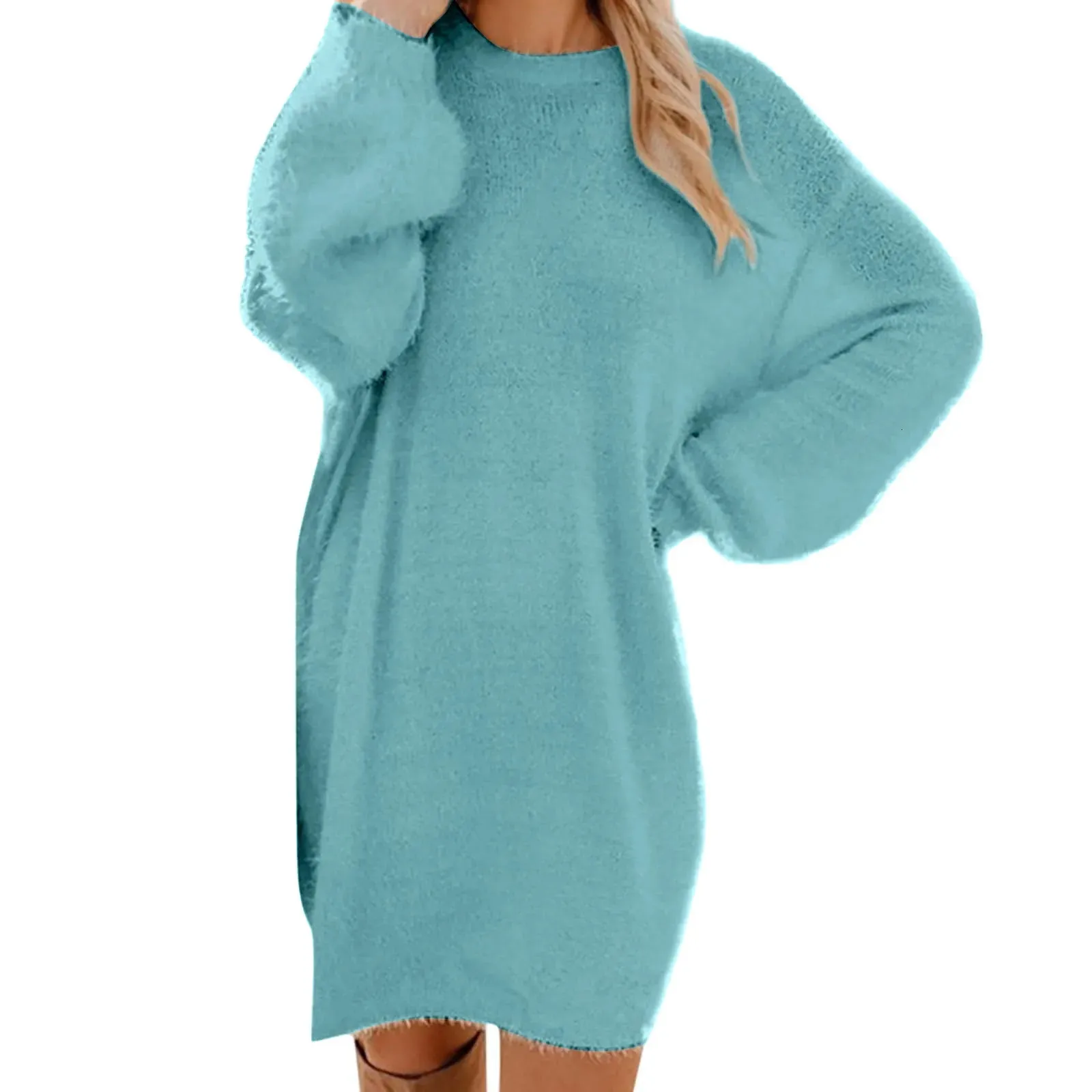 Knit Sweater Dress Plus Size: Womens Long Sleeve... From Leonorastore,  $17.36 In Bulk | DHgate.Com