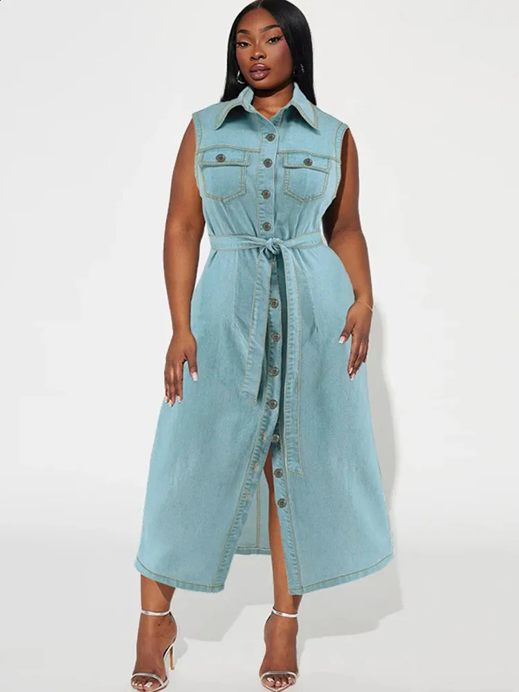 cardigan over denim dress How To Style A Denim Dress: 12 Outfit Ideas