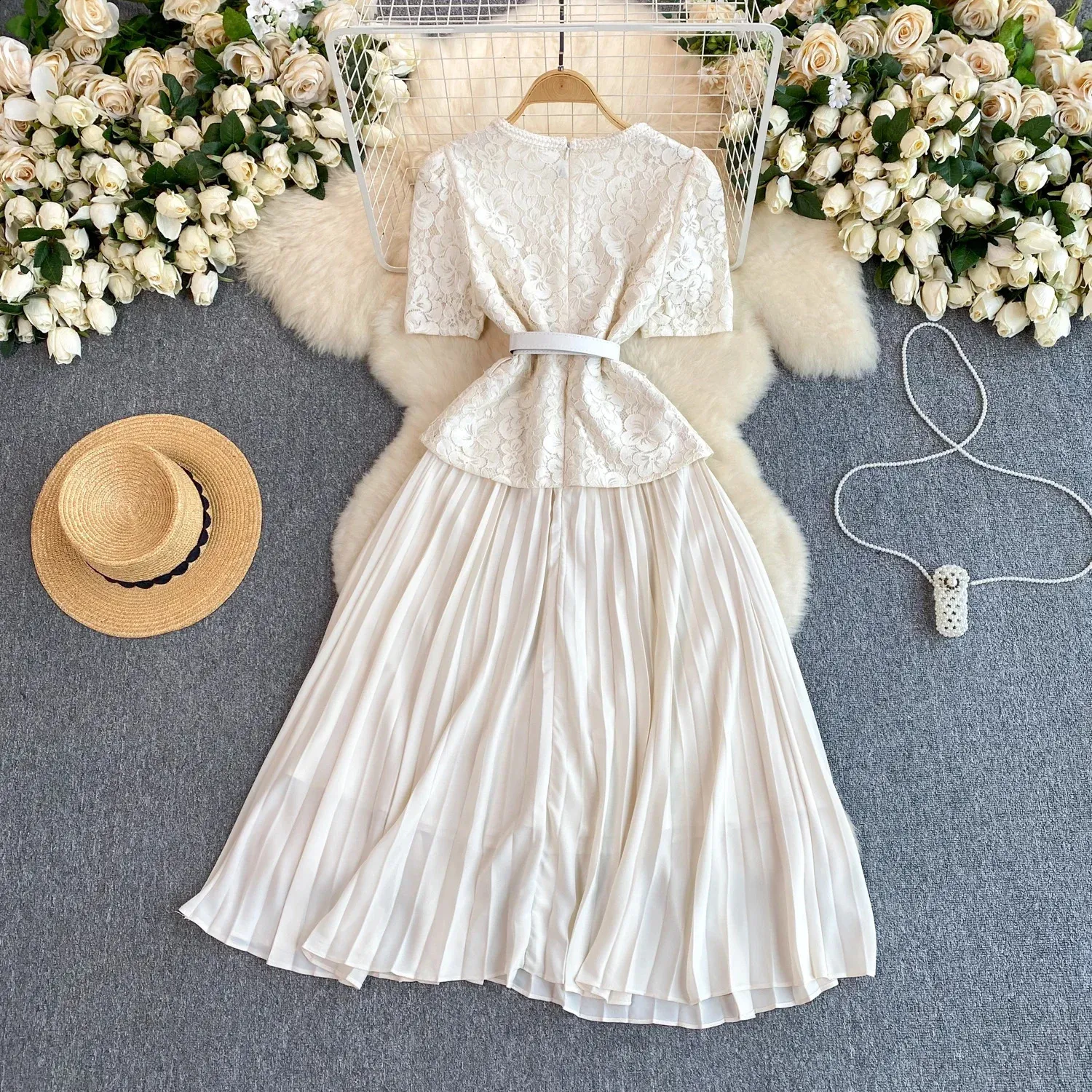 Casual Simplicity Solid Patchwork Square Collar Sleeveless Two Pieces Casual Simplicity Solid Patchwork Square Collar Sleeveless Two Pieces