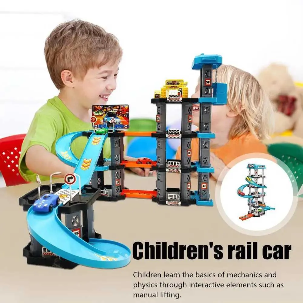 Race Car Ramp Track Toy | Wooden Car Ramp Racer For Toddlers 1 3 With 2 ...