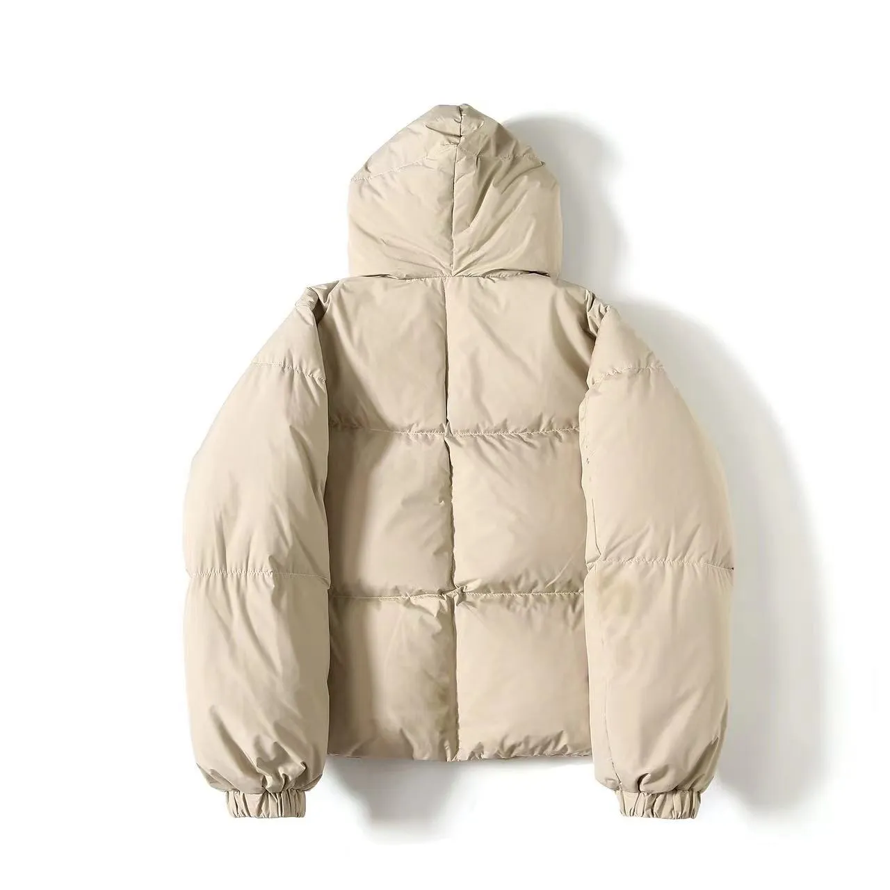 fashion coat Short hooded jacket loose version type simple men and women with the same mens down_voghion.com