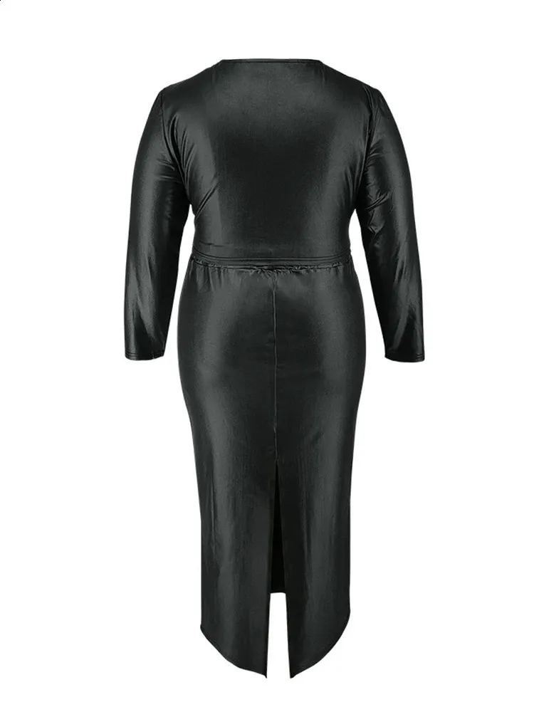 chinese dress ladies Aisla Faux Leather Two Piece Set main image 1