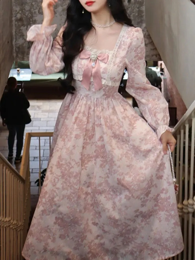 ワンピース French Bouquet Puff Sleeve Dress French Bouquet Puff Sleeve Dress