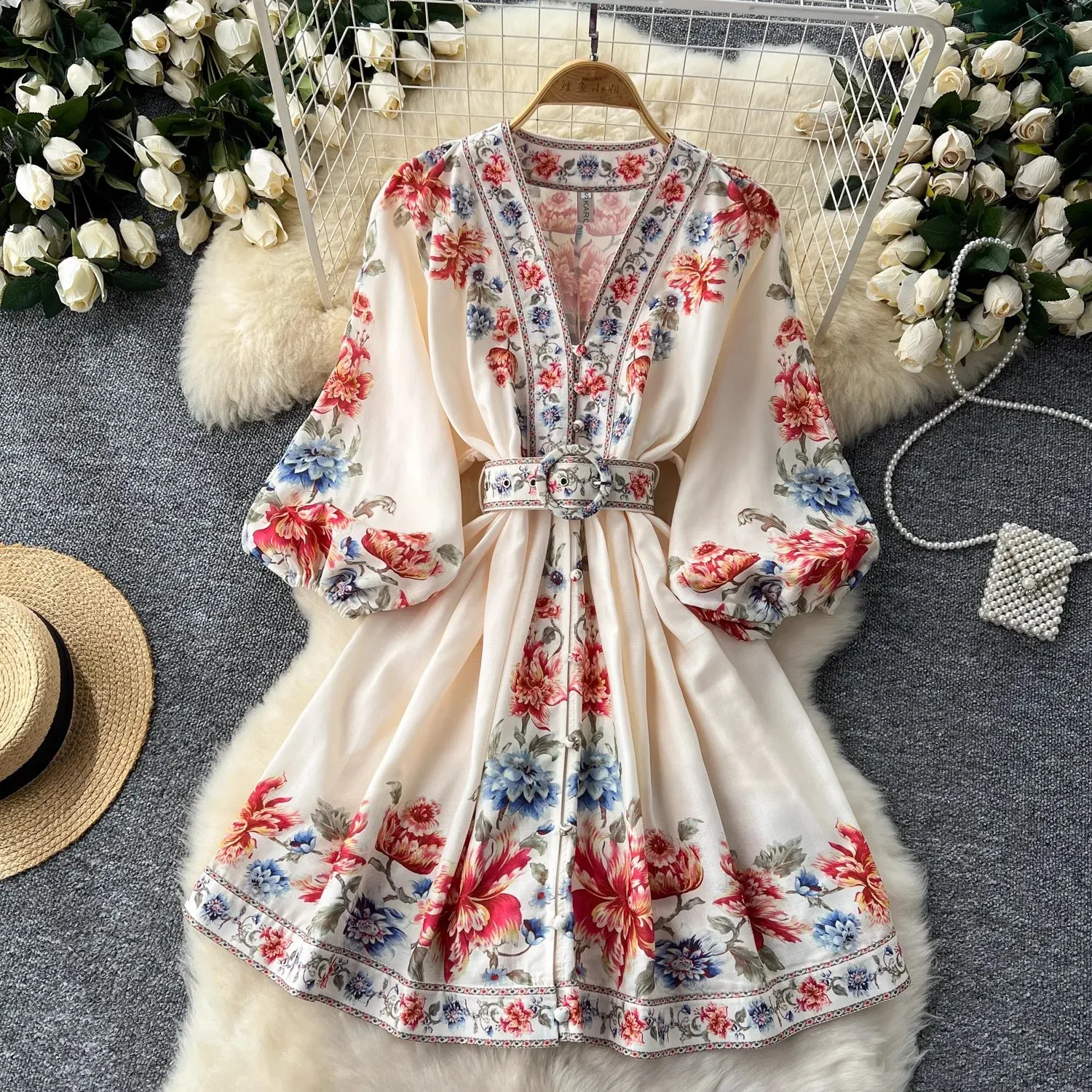 knee length dresses for ladies The Long-Sleeve Utility Mini Dress main image 1