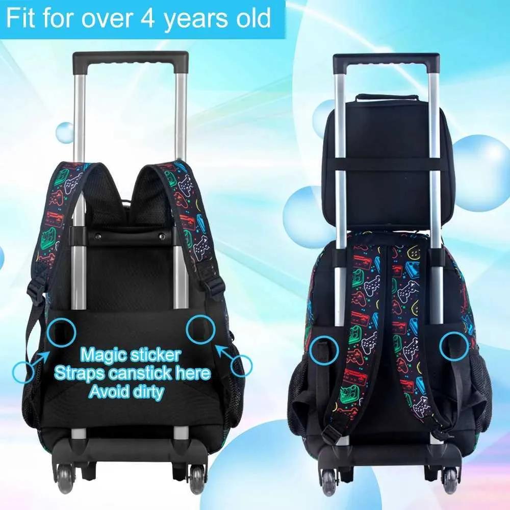 Boys Rolling Backpack with Wheels and Lunch Bag, 13 Inch Preppy Style School Wheeled Backpack from Dhgate Backpacks - price 44.25 Boys Rolling Backpack with Wheels and Lunch Bag, 13 Inch Preppy Style School Wheeled Backpack from Dhgate Backpacks - price 44.25