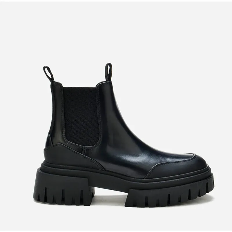 Women's Knitted Ankle Boots Platform Winter Shoes For Autumn_voghion.com