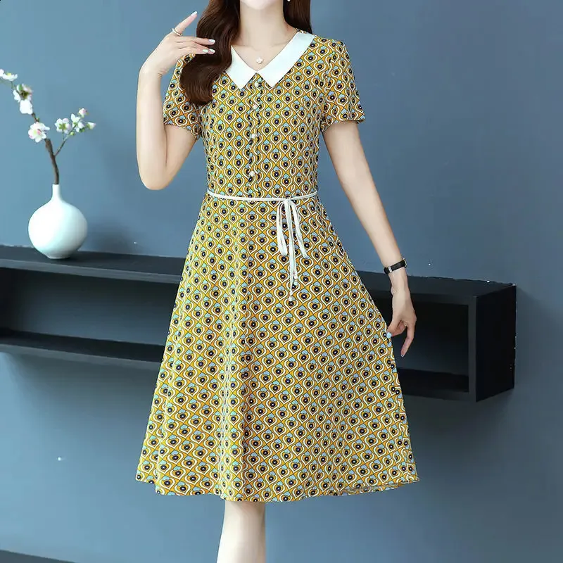 chinese dress ladies Boho Loose Fit Midi Dress