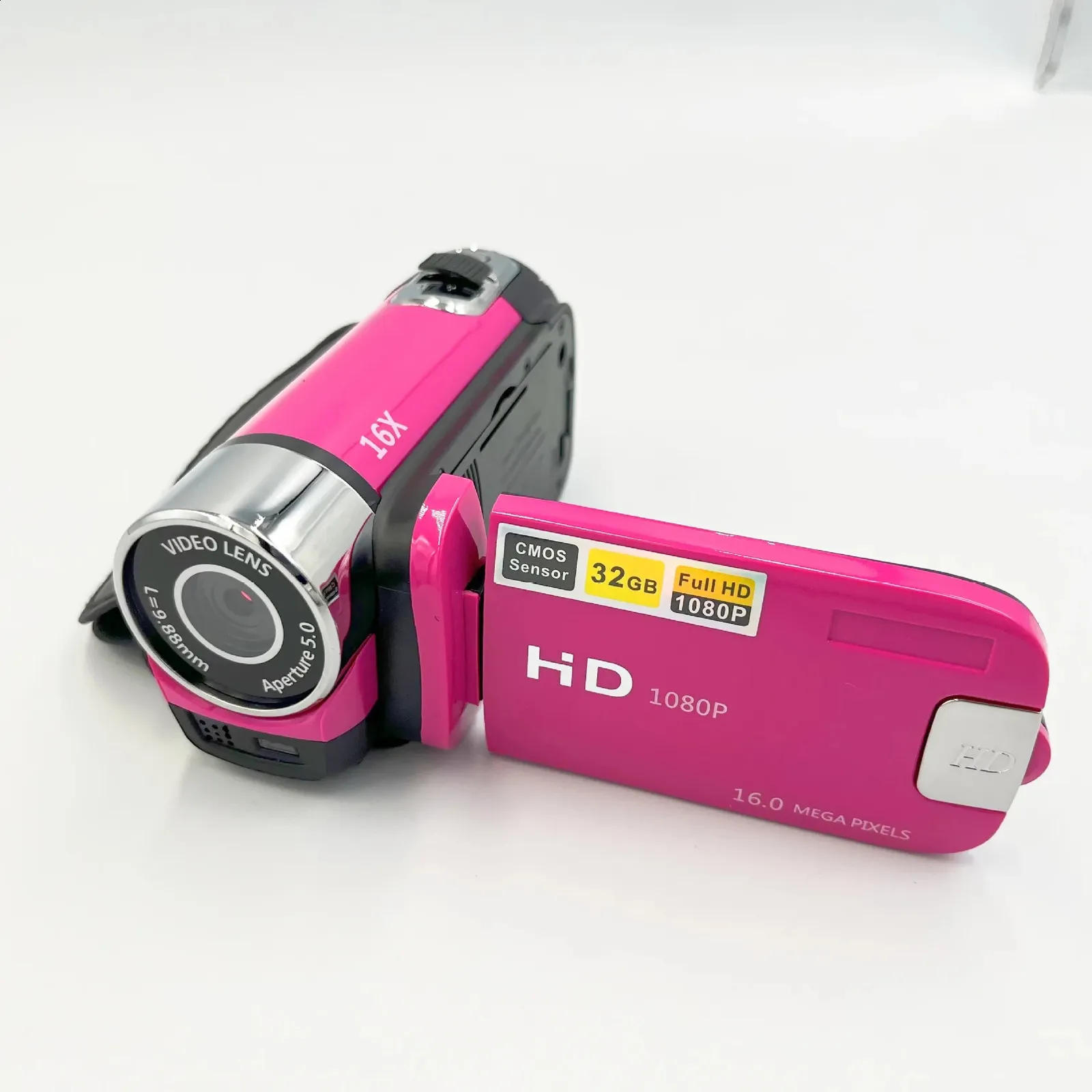 Caméscope Numérique 16MP, 720P, Zoom 16x, écran 2 Pouces - NEUF