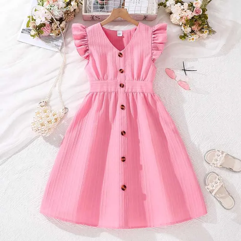 Girls and Children's Dress 8-12 Years Old Pink Fly Sleeve V-Neck Summer Day Dress DH06011 from Dhgate Girl's Dresses - price 23.11 Girls and Children's Dress 8-12 Years Old Pink Fly Sleeve V-Neck Summer Day Dress DH06011 from Dhgate Girl's Dresses - price 23.11
