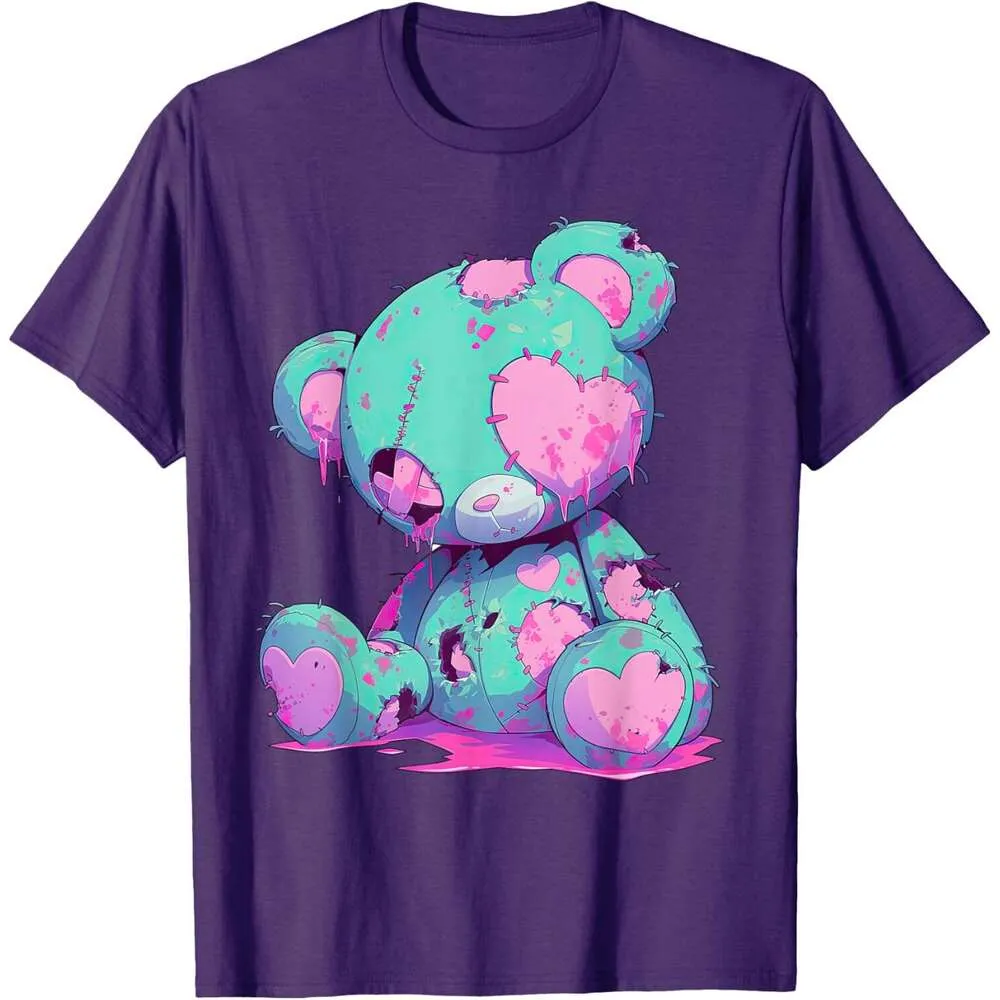 【新品未開封】 LVERSE CRAZY BEAR TEE(ＸLサイズ) Wholesale Kawaii Pastel Goth Graphic T Shirts For Men Creepy Cute