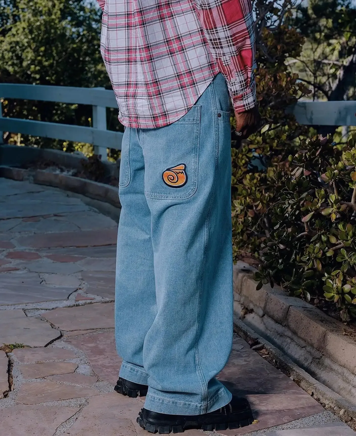 Y2k Baggy Straight Wide Leg Jeans Men Vintage Streetwear