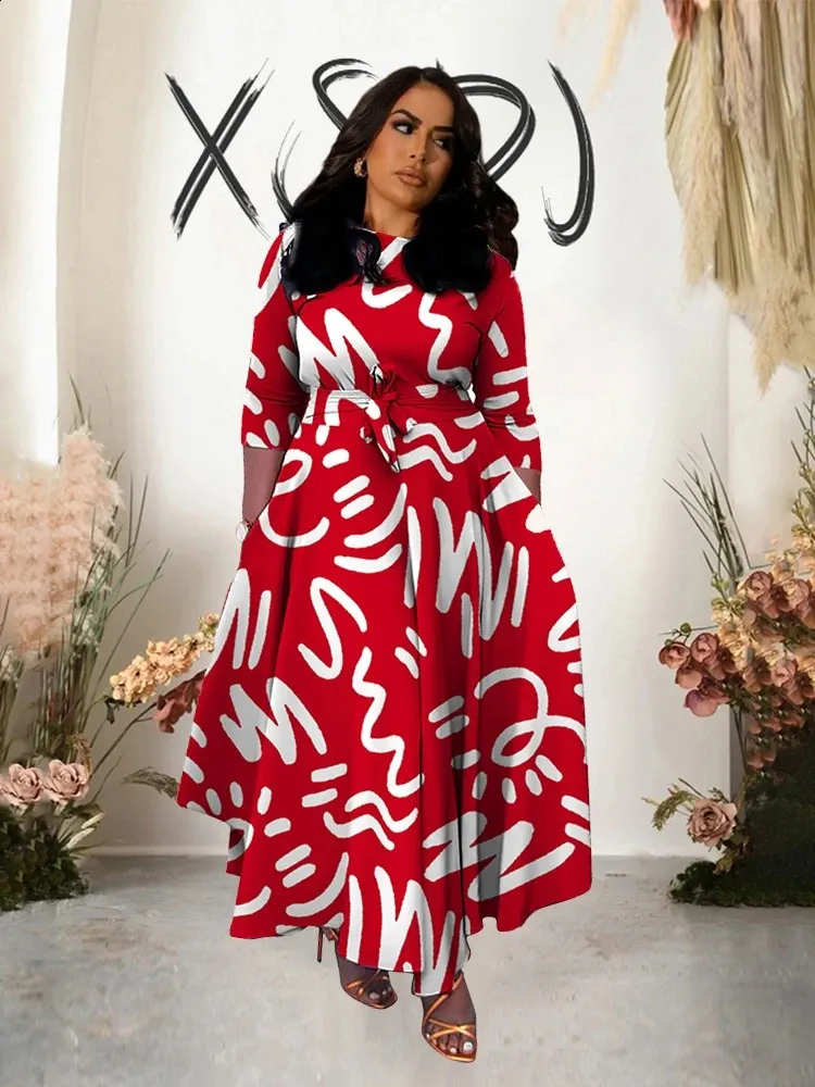 knee length dresses for ladies Long Sleeve Formal A-Line Plus Size Dress by LaDivine CD242C – The Dress  Outlet main image 1