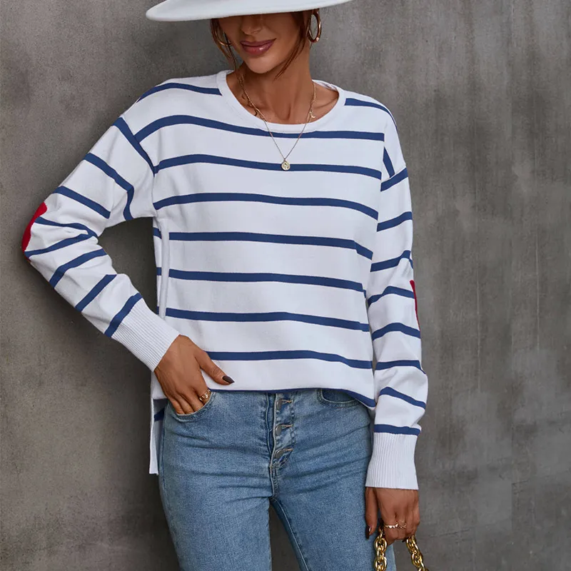 City Chic Women's Long Sleeve Sweater With Elbow Detail - Ribbed Knit Pullover - View #6