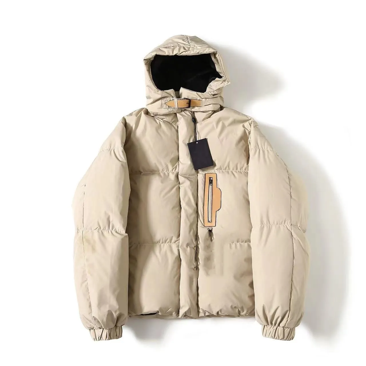 fashion coat Short hooded jacket loose version type simple men and women with the same mens down_voghion.com