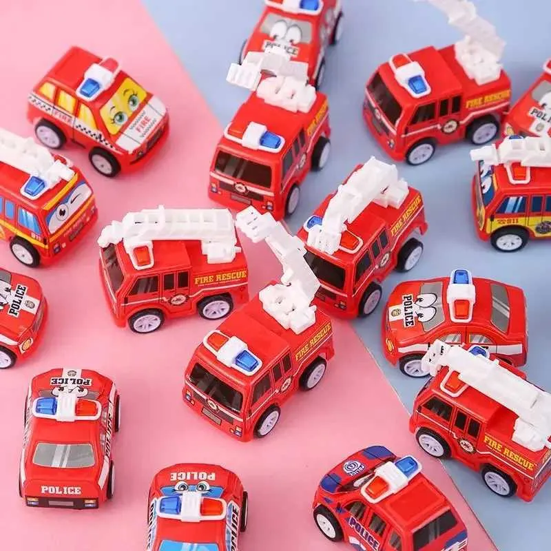 Pcs Mini Cartoon Pull-Back Vehicle Toys: Fire Trucks Police Cars! Great  Party Favors, Shop Now!