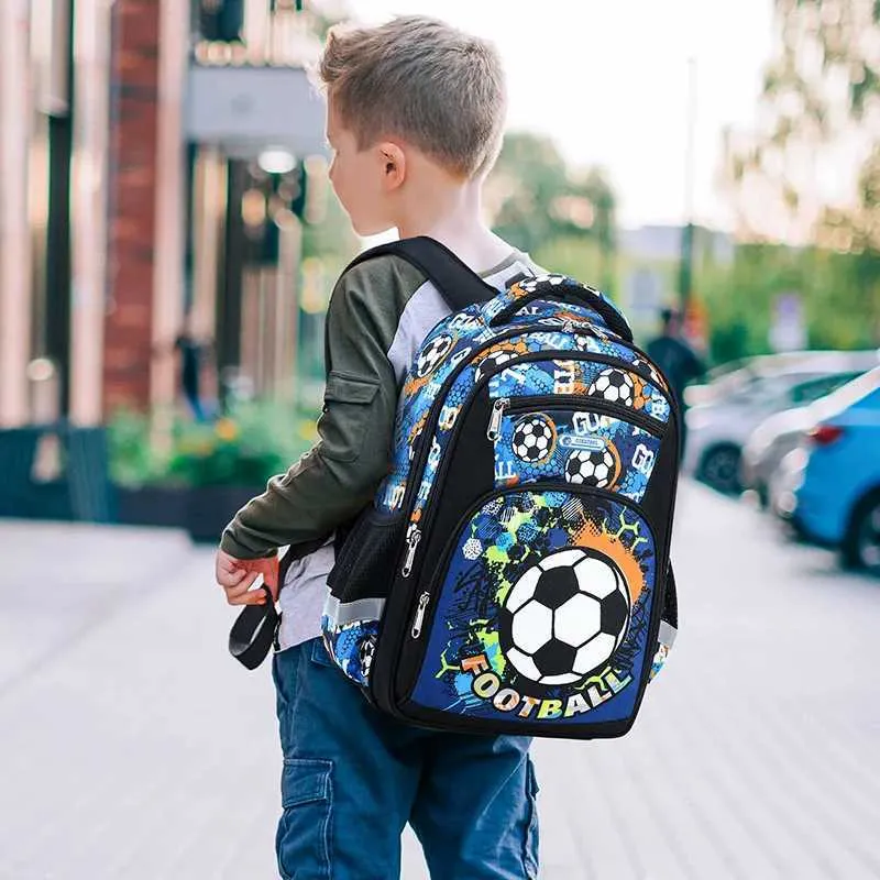 DHgate Kids Anime Football Backpack School Bag for Boys Travel School Durable Cute Mochila Escolar Baby Kids Maternity