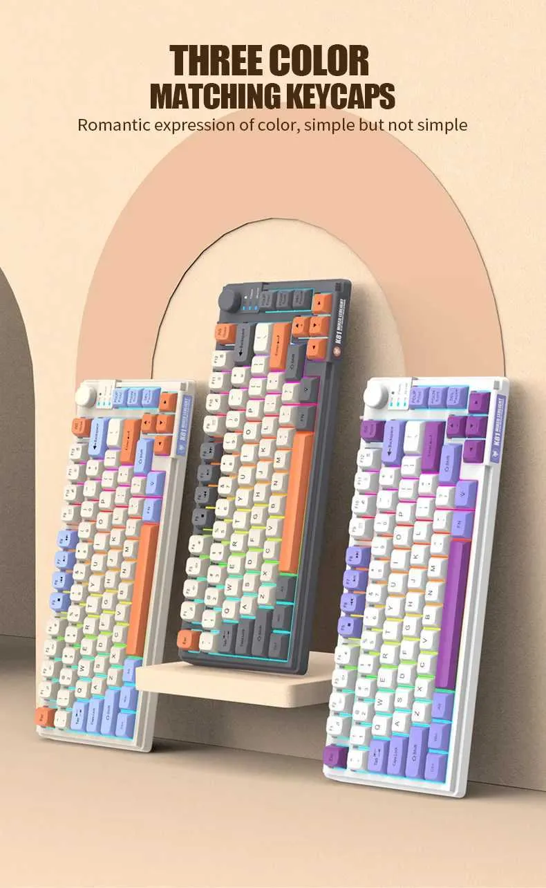 K81 Gaming mechanical keyboard - 81 Key, 80% Layout,...