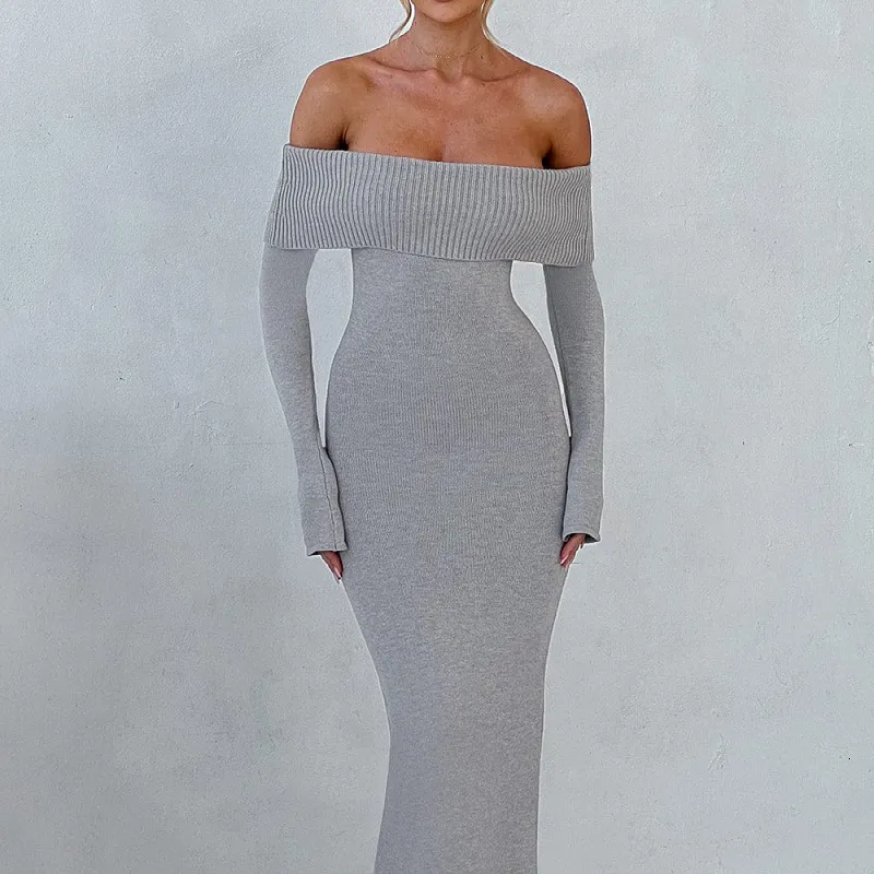 One Sleeve Long Dress Womens Knitted One Shoulder... From Join3, $48.25 In  Bulk | DHgate.Com