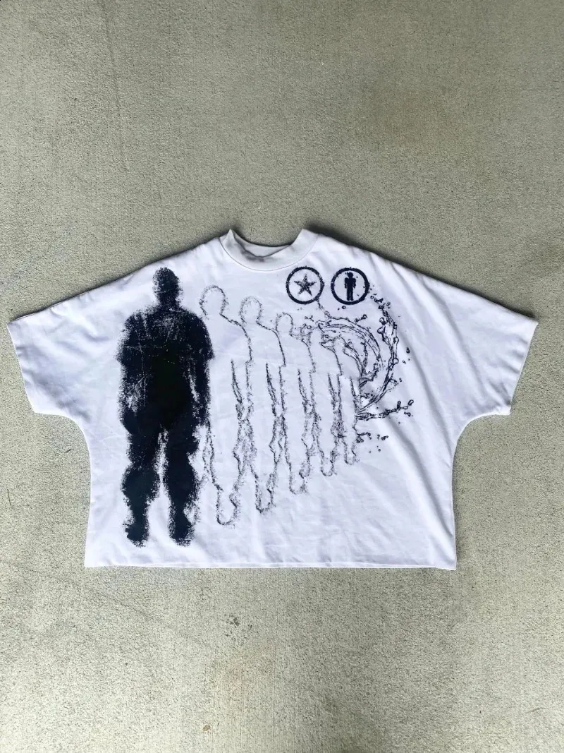 Estetica Stampa di lettere T-shirt a maniche lunghe Punk