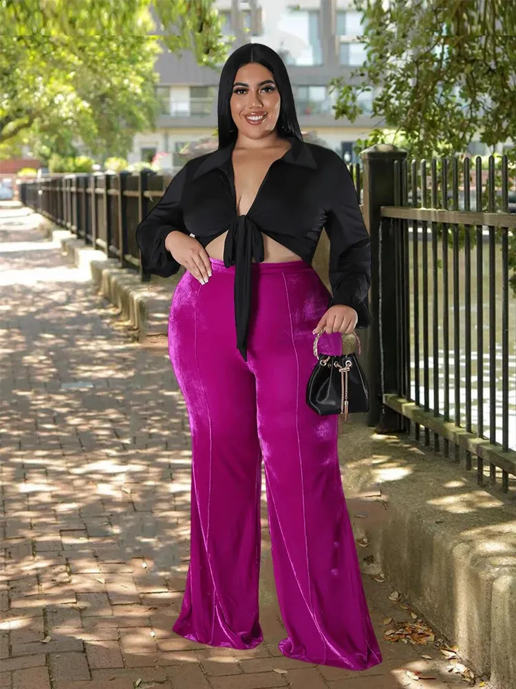 Best plus size velvet jeans Hotsell