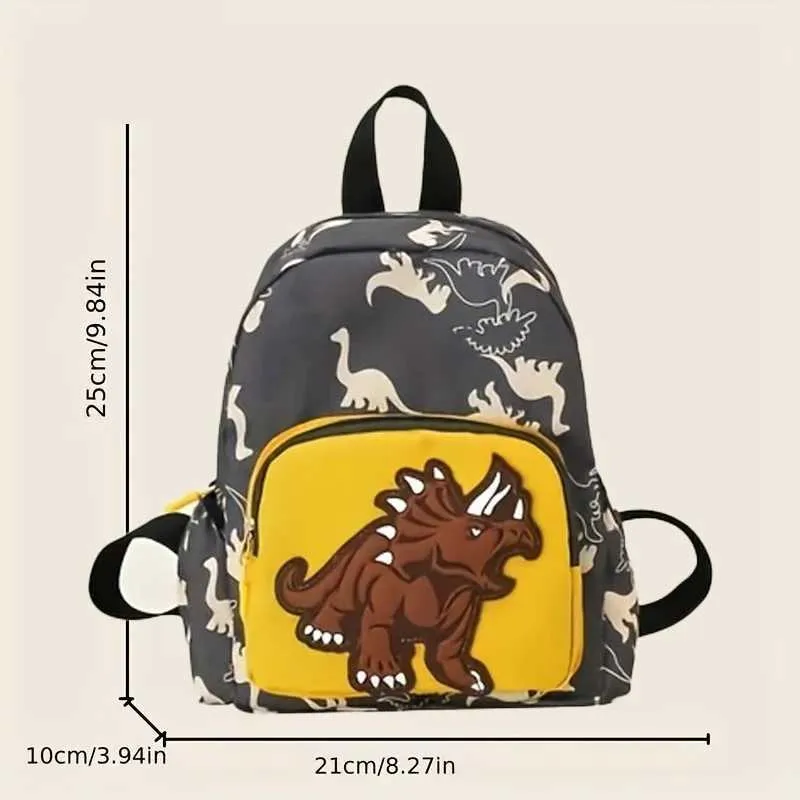 Kids Dinosaur Backpack For Kindergarten - Toddler School Bag With Chest Strap, Reflective Strips, Side Pockets - View #10
