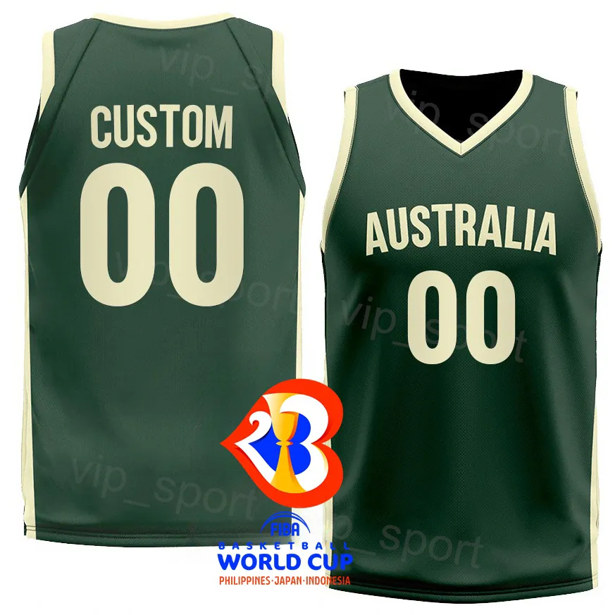 Australian Basketball Jersey | Green & Beige | Patty Mills