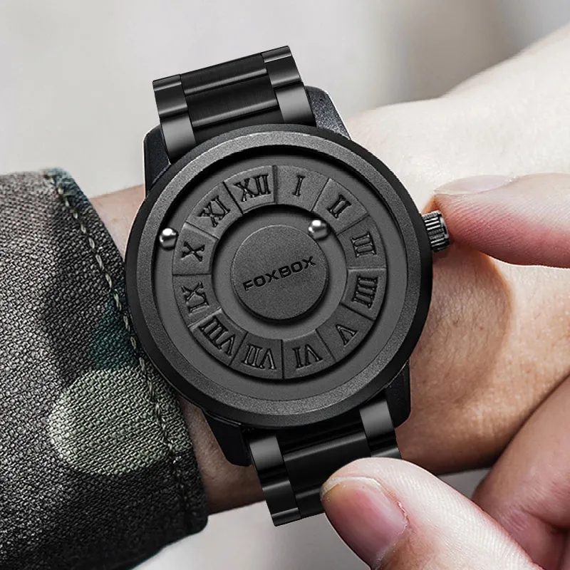 DHgate Magnetic Suspension Ball Quartz Watch Mens Waterproof Cool Concept Wristwatch Watches