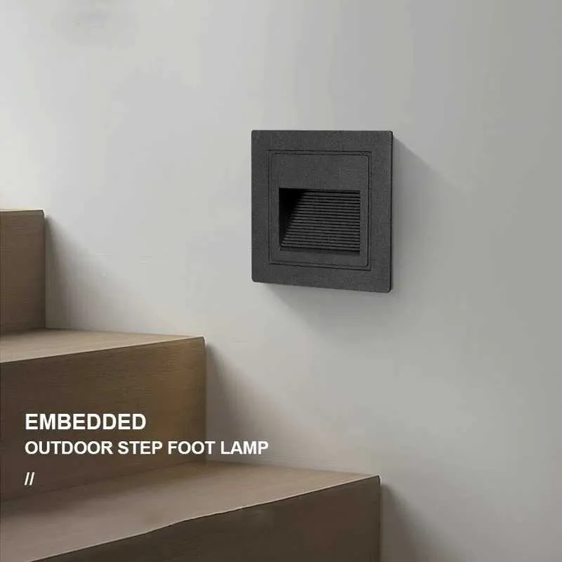Waterproof LED Recessed Step Light – Corner Mount – Indoor/Outdoor – IP65