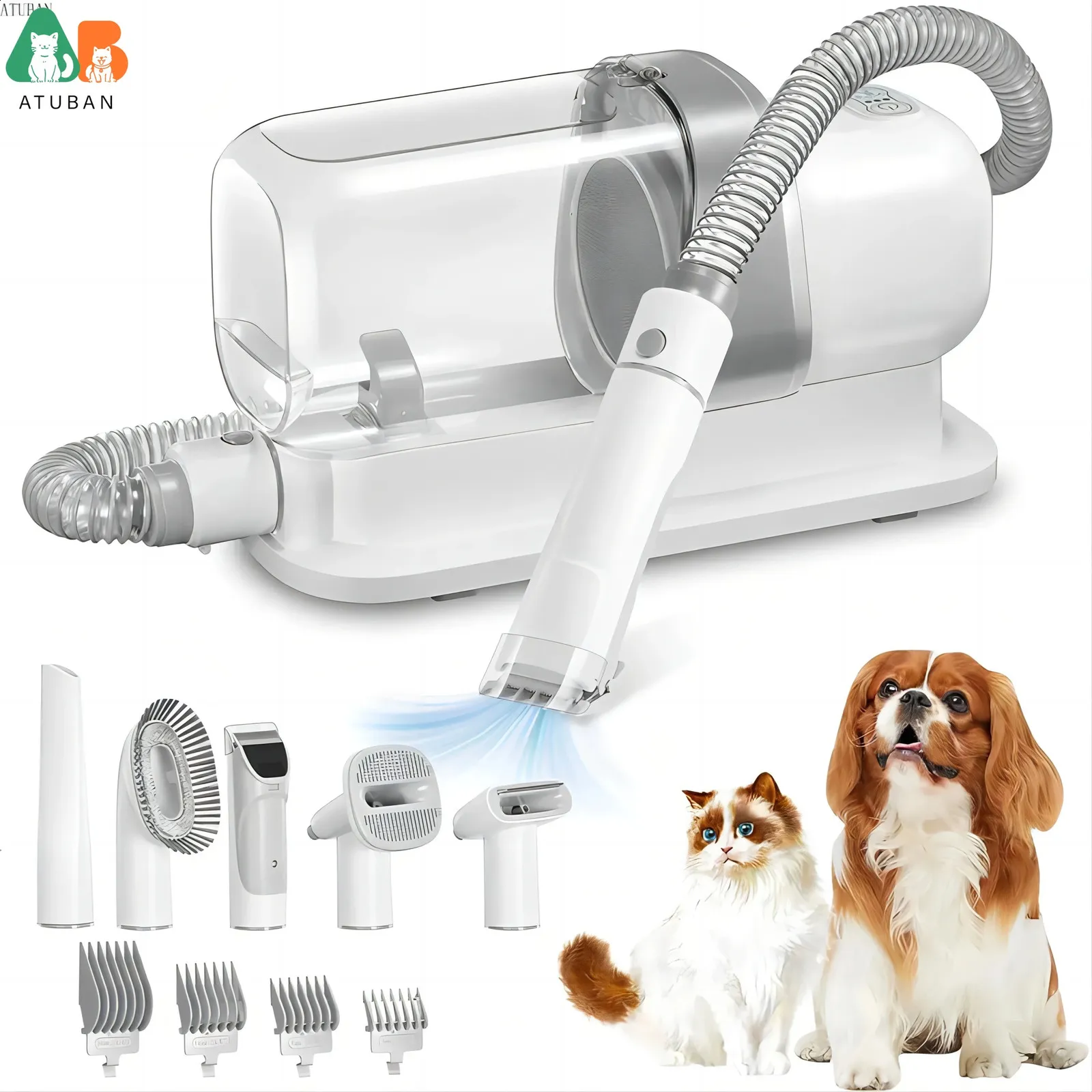 Save Big on Bulk Dog Grooming Vacuum Kit Pet Grooming Vacuum Kit With 3L  Dust Cup Bamboo Brush AC Motor For Dog And Cat Hair Removal Violet 2024