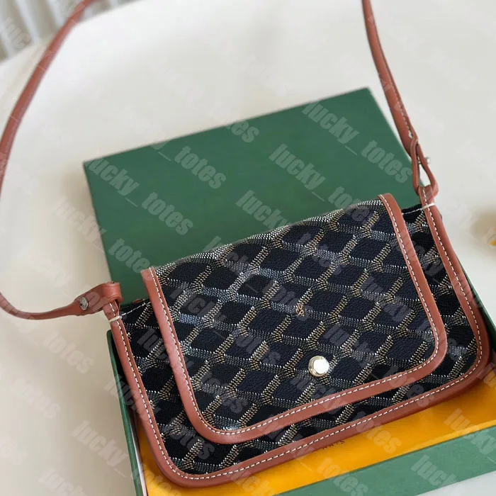 Plumet Envelope Shoulder goyard bag for Women Designer Crossbody goyard bag in with Thin Flap Leather Handgoyard bag and Wallet Purse